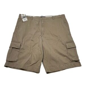 Roundtree & Yorke Cargo Shorts Mens 46 Tall 13" Inseam Washed Twill Classic NEW‎